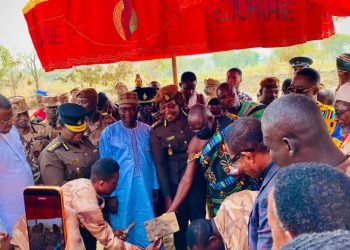 Ejura traditional council cuts sod for 250-Unit Prison officers’ accommodation
