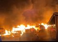 Fire destroys over 100 vehicles, mechanic shops at Sofoline