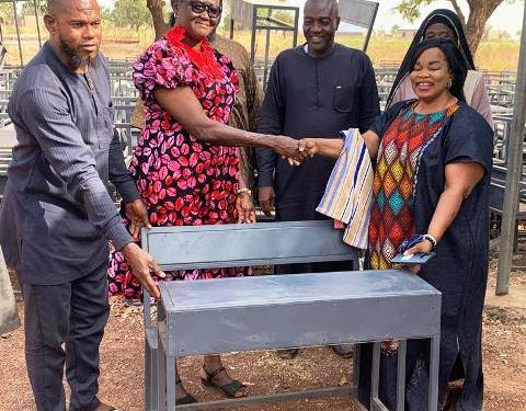 Nanton DCE Hands Over 450 Desks to Public Basic Schools