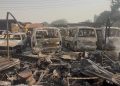 Fire destroys over 39 vehicles, mechanic shops at Sofoline