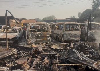 Fire destroys over 39 vehicles, mechanic shops at Sofoline