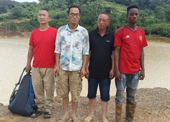 Three Chinese nationals, Ghanaian arrested at Mpohor galamsey site