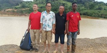 Three Chinese nationals, Ghanaian arrested at Mpohor galamsey site