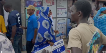 Baba Jamal shares TVs, eggs at Ayawaso East NDC primary