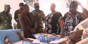 Defence Ministry delegation visits Kumasi stampede victim at KATH