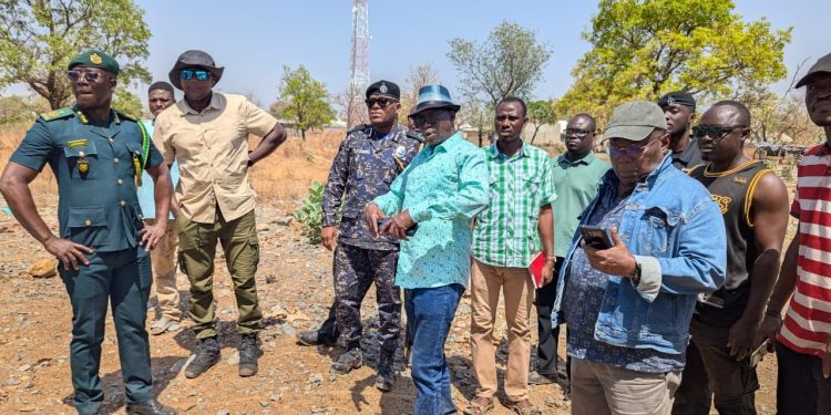 Upper East regional Minister tours Gbane mining site after Court ruling