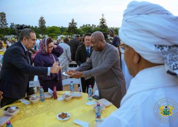 President Mahama joins Muslim community for Iftar, calls for moral renewal