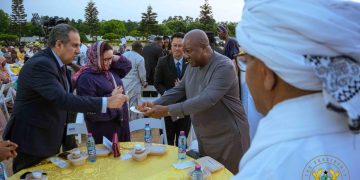President Mahama joins Muslim community for Iftar, calls for moral renewal