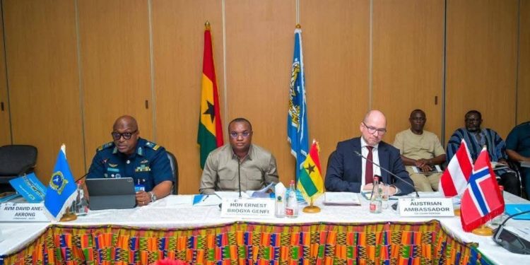 Deputy Defence Minister chairs key meetings at Kofi Annan Peacekeeping Centre