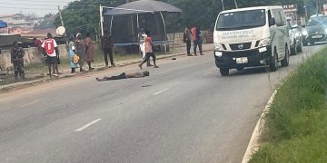 Pedestrian knocked down by private vehicle at South Suntreso