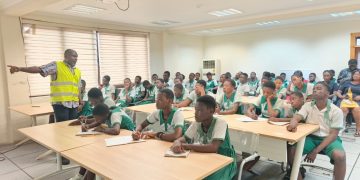 ECG hosts 108 Kotei RC JHS students on educational tour to promote STEM careers