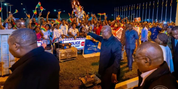 Mahama returns to home after securing UN recognition of transatlantic slave trade