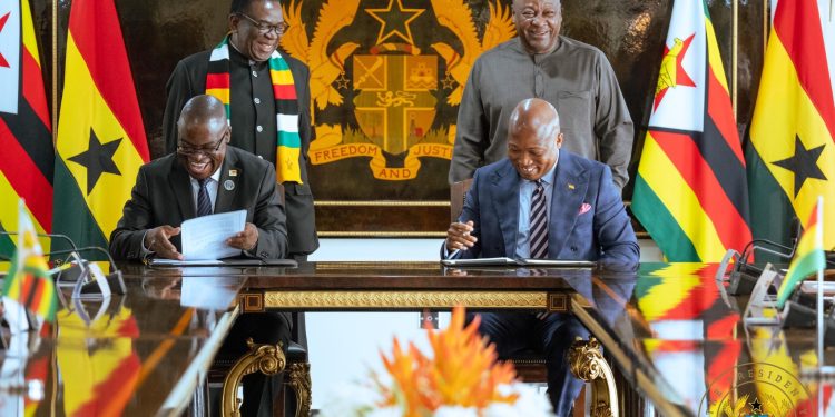 Mahama, Mnangagwa sign key agreements to strengthen Ghana–Zimbabwe relations