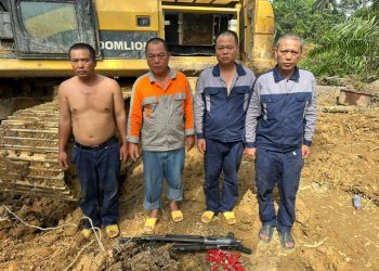 NAIMOS arrests seven, seizes weapons in Anti-Galamsey operation along Boin River