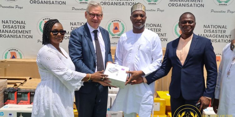 Gov’t a reaffirms commitment to safe migration as EU, IOM support NADMO with equipment