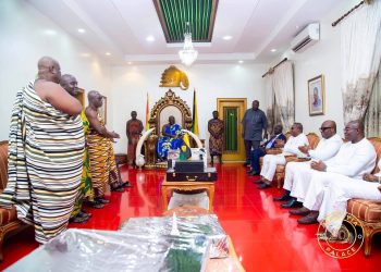 NHIA board pays courtesy call on Asantehene