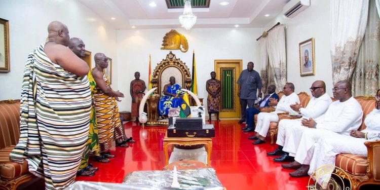 NHIA board pays courtesy call on Asantehene