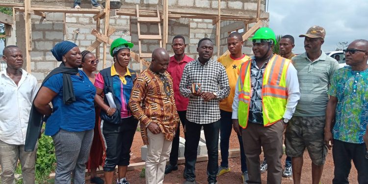 DCE Inspects dev’t projects in Ahafo Ano South West