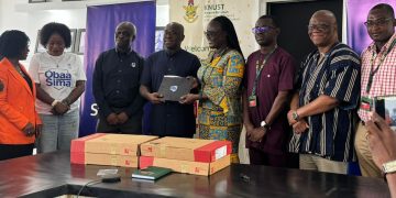 Stanbic Bank donates 50 laptops to KNUST to support needy students