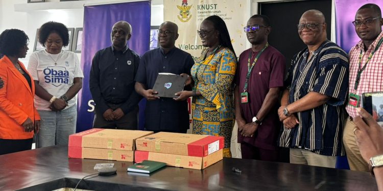 Stanbic Bank donates 50 laptops to KNUST to support needy students