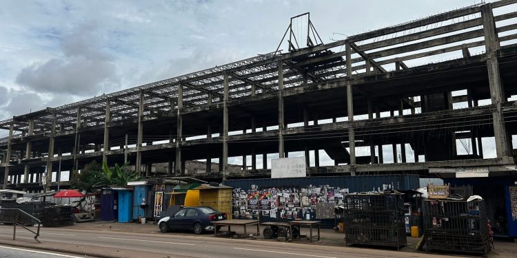 Construction resumes on Krofrom Market after prolonged delays