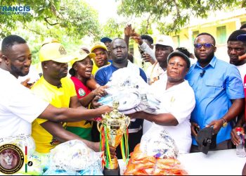 Francis Owusu-Akyaw supports Akyease homecoming and football pitch project with GHC20K, Jerseys and trophies