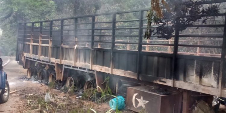 Four Asamankese traders burnt to death in fatal highway crash near Bunso