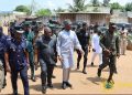 Interior Minister tours Aflao border post, pilar 7 walkway to assess security operations