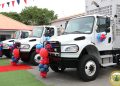United States donates three Freightliner trucks to Ghana Armed Forces