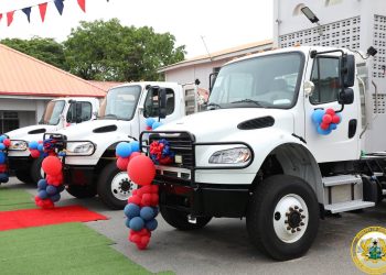 United States donates three Freightliner trucks to Ghana Armed Forces