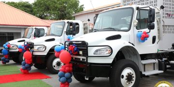 United States donates three Freightliner trucks to Ghana Armed Forces
