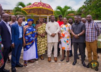 Frank Amoakohene inspects development projects in Sekyere South, highlights GETFund education investments