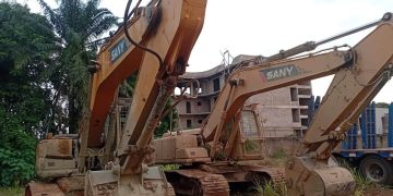 National Security team seizes five excavators in Galamsey crackdown at Bosomtwe
