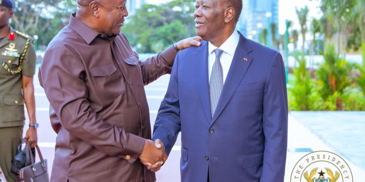 Ghana & Côte d’Ivoire strengthen cocoa alliance, as President Mahama meets Ouattara.