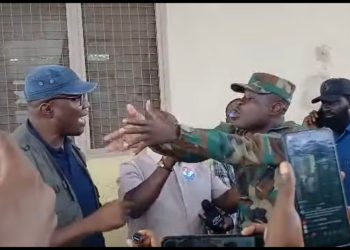 Soldiers confront Minority MPs during visit to Afari Military Hospital