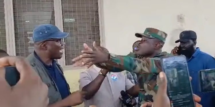 Soldiers confront Minority MPs during visit to Afari Military Hospital