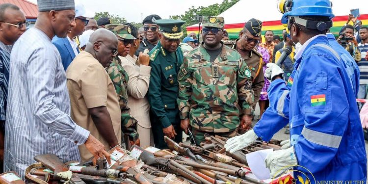 Government reiterates commitment to tackling illicit arms at national destruction ceremony