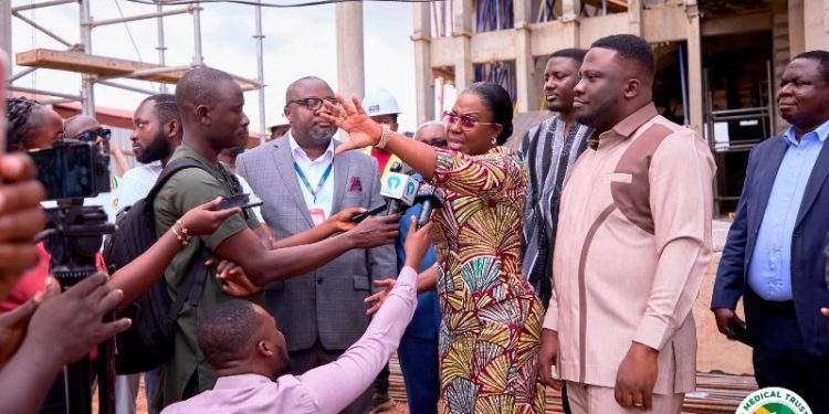 GMTF Administrator, Ashanti Regional Minister inspect progress of KATH Cardiology Centre