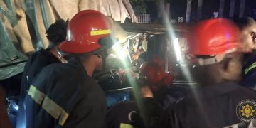 GNFS rescues GH¢50,000, US$5,231.81 in Suhum road crash