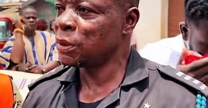 IGP promotes Aboso police officer for his bravery during fire rescue 41 IGP promotes Aboso police officer for his bravery during fire rescue