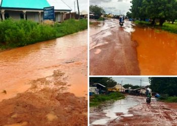 Heavy rains turn Garu’s poor roads into nightmare for residents
