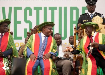 KNUST VC Prof. Christian Agyare thanks Otumfuo after investiture
