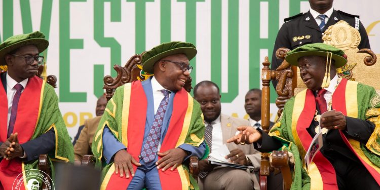 KNUST VC Prof. Christian Agyare thanks Otumfuo after investiture