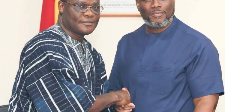 Kenneth Adjei hands over Works, Housing and Water Resources Ministry to Ahmed Ibrahim
