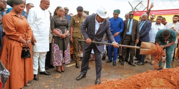 Mahama cuts sod for seven-storey car park and commercial complex at Accra Airport