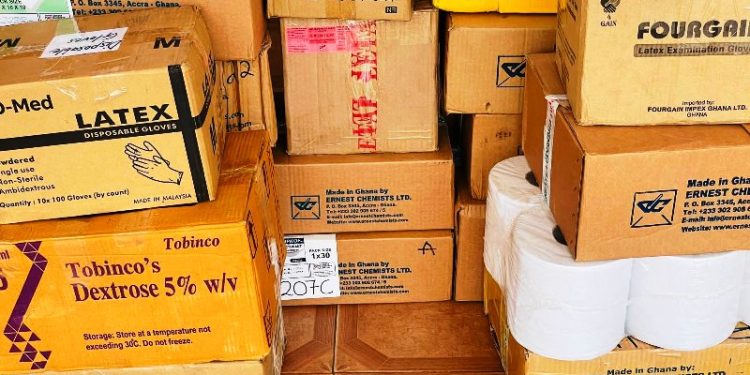 Kampakuya-Naa Yakubu donates essential medicines to Yendi Municipal Hospital