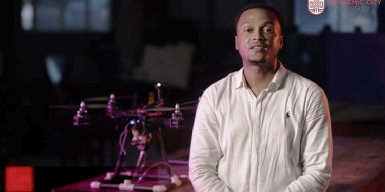 Academic City student builds drone to detect and fight fall armyworm