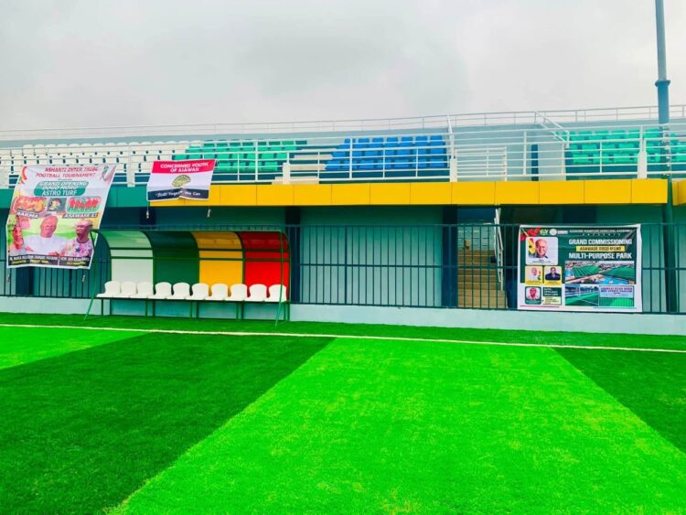 Muntaka drives sports revolution in Asawase with Dogo Moro Mini-Stadium commissioning 44 Mu 1 750x563 1
