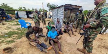 Galamsey raid: 10 arrested, guns and excavators seized in Savannah Region