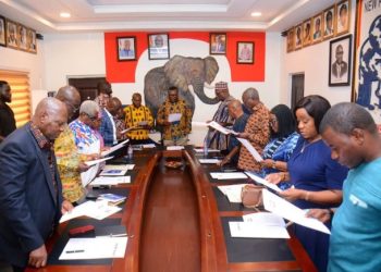 NPP national executive elections: 50 nominees pick forms to contest 11 positions, Gordon Asare Bediako drops from race to endorse Dennis Aboagye